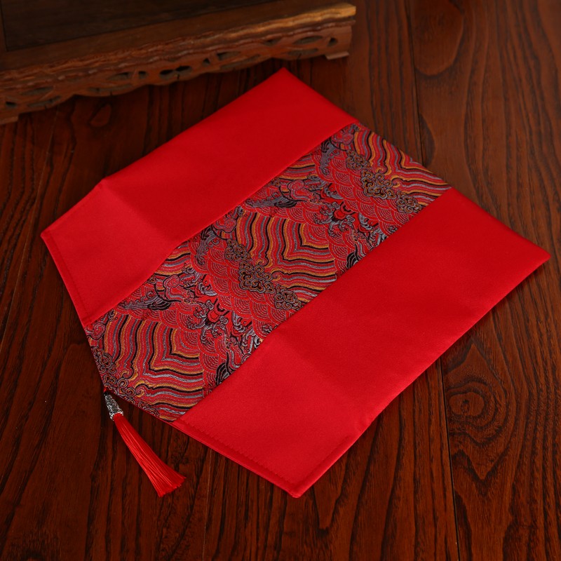高档布艺礼袋特大号可装3W-6万元红包通用新年结婚利是封企业奖金