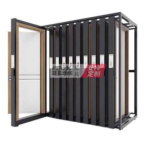 木门展架抽拉卫生间套装门室内门房门防盗门样品展示架落地式立式