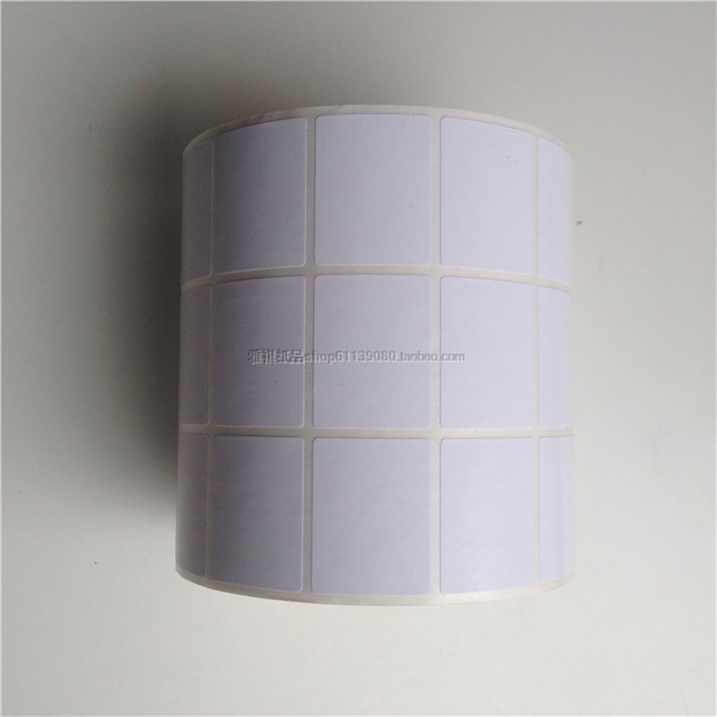 三排32*25*5000条码纸高品质超粘 铜版纸不干胶条形码标签纸包邮