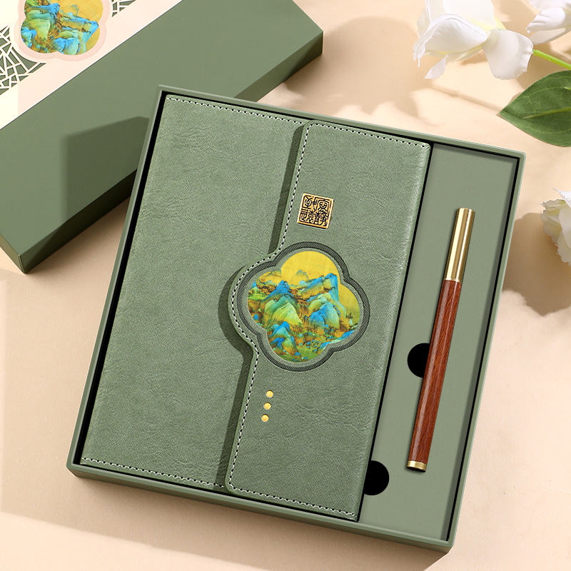 文创礼品定制2024年新款教师节礼物送老师纪念礼品国潮笔记本礼盒
