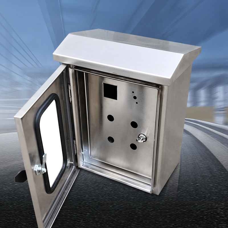 不锈钢配电箱户外双层门控制箱不锈钢电箱户外电源箱家用防水箱