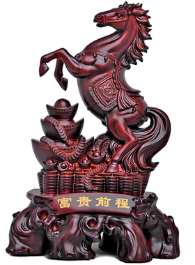 工艺品马摆件商务开业礼品办公室办公桌摆设品客厅室内家庭装饰品