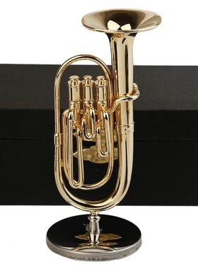 大号乐器模型迷你上低音号巴里东摆件胸针家居书房装饰品创意礼物