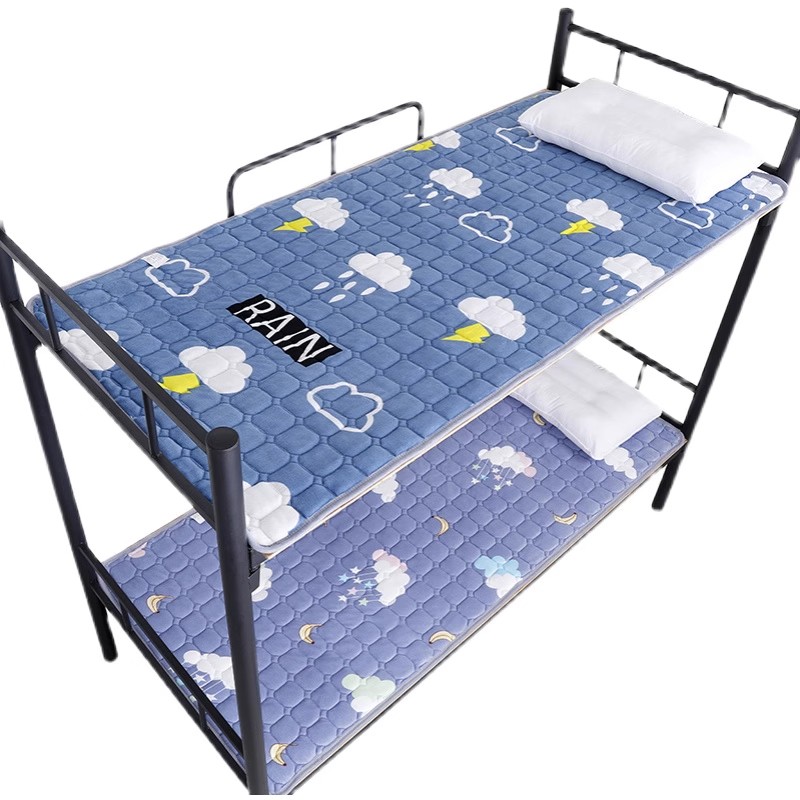 床铺垫褥子地面铺垫学校宿舍用上下铺睡垫可折叠拆洗学生住校床垫