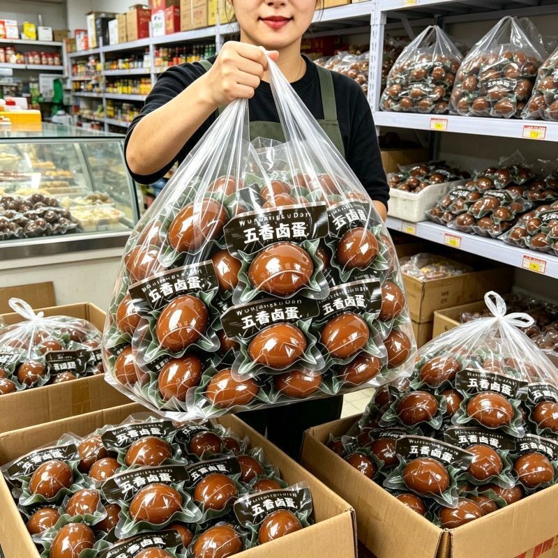 【五香卤蛋】无壳茶叶蛋泡面搭档早餐卤蛋小零食即食一整箱整箱