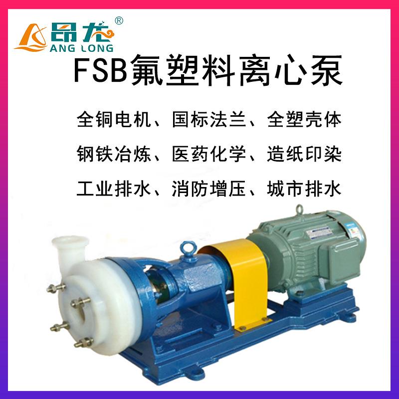 FSB氟塑料离心泵运输强氧化剂有机溶剂防爆耐高温氟塑料化工泵