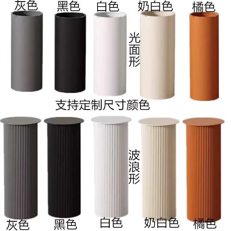 法式复古铁艺圆桌腿支架波浪罗马柱圆柱形餐桌腿岩板大理石支撑脚
