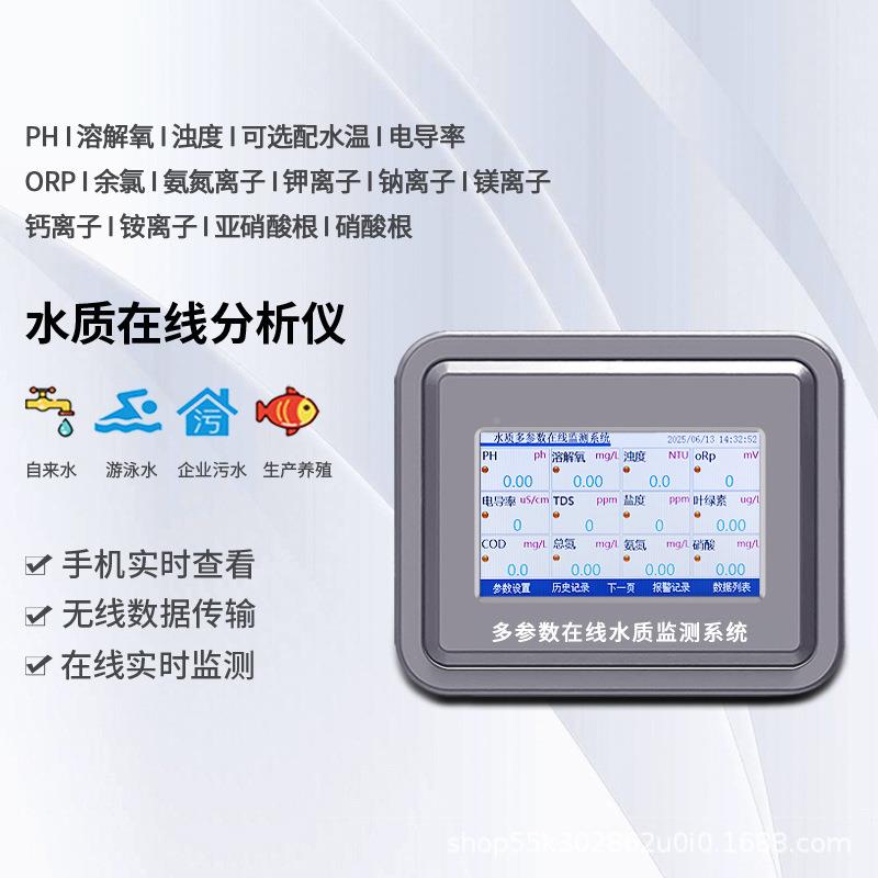 水质在动ZS1S氨线氧分析仪水温电导率PH溶解氮多参数管网实时自检