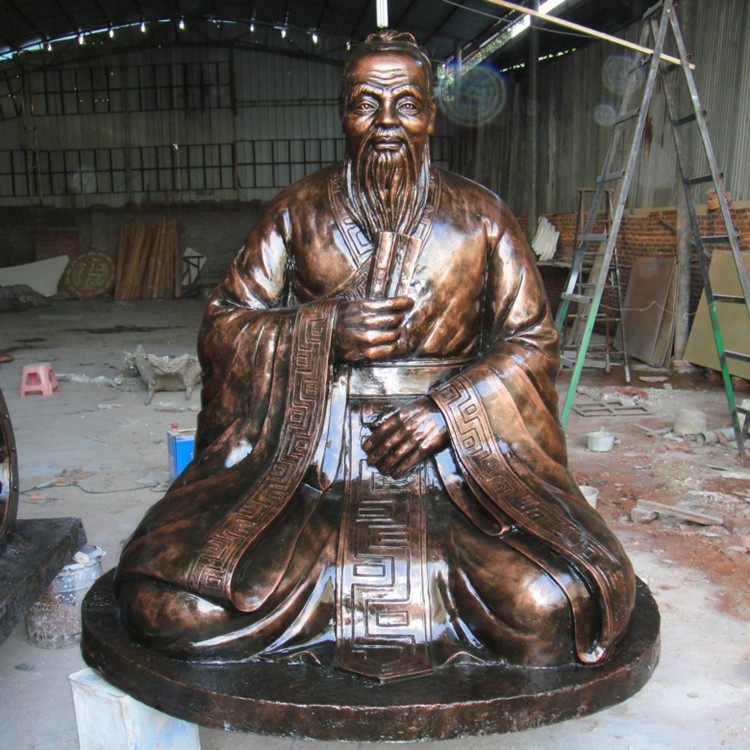 玻璃钢人物雕塑仿古铜校园文化科普历史伟人雕塑文学氛围雕像立体