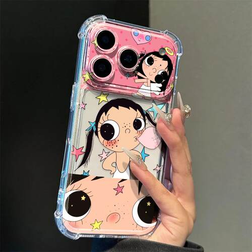 星星泡泡小玉适用于iPhone17promax/16plus/15pro手机壳苹果13气囊防摔壳17AIR新款12PROMAX11保护套14PROMAX