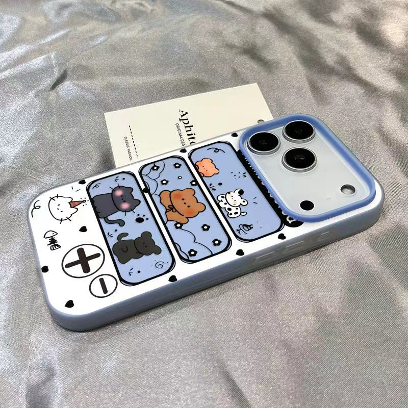 小动物扭蛋机适用于苹果17Air/16promax手机壳iPhone15pro/14/13肤感果冻iPhone12promax二合一16Plus保护11