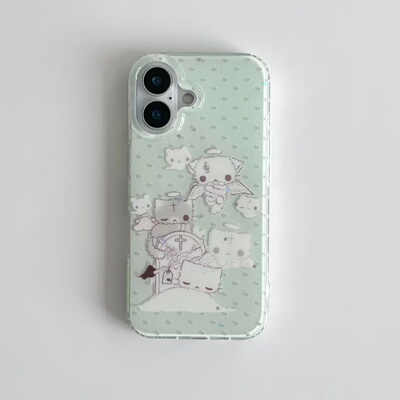 ins风趣味卡通苹果安卓手机壳