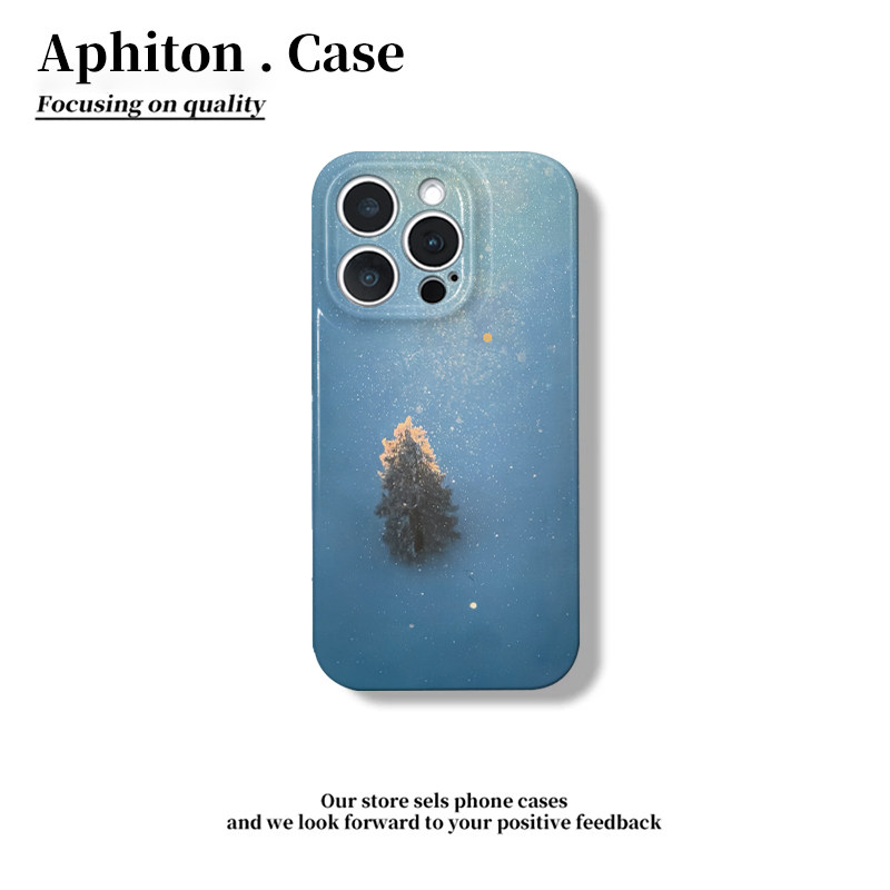 暗夜蓝调星空适用于17苹果/华为/vivo/小米/oppo手机壳iPhone17promax/16菲林ip15/14/13/12小米17Mate70防摔