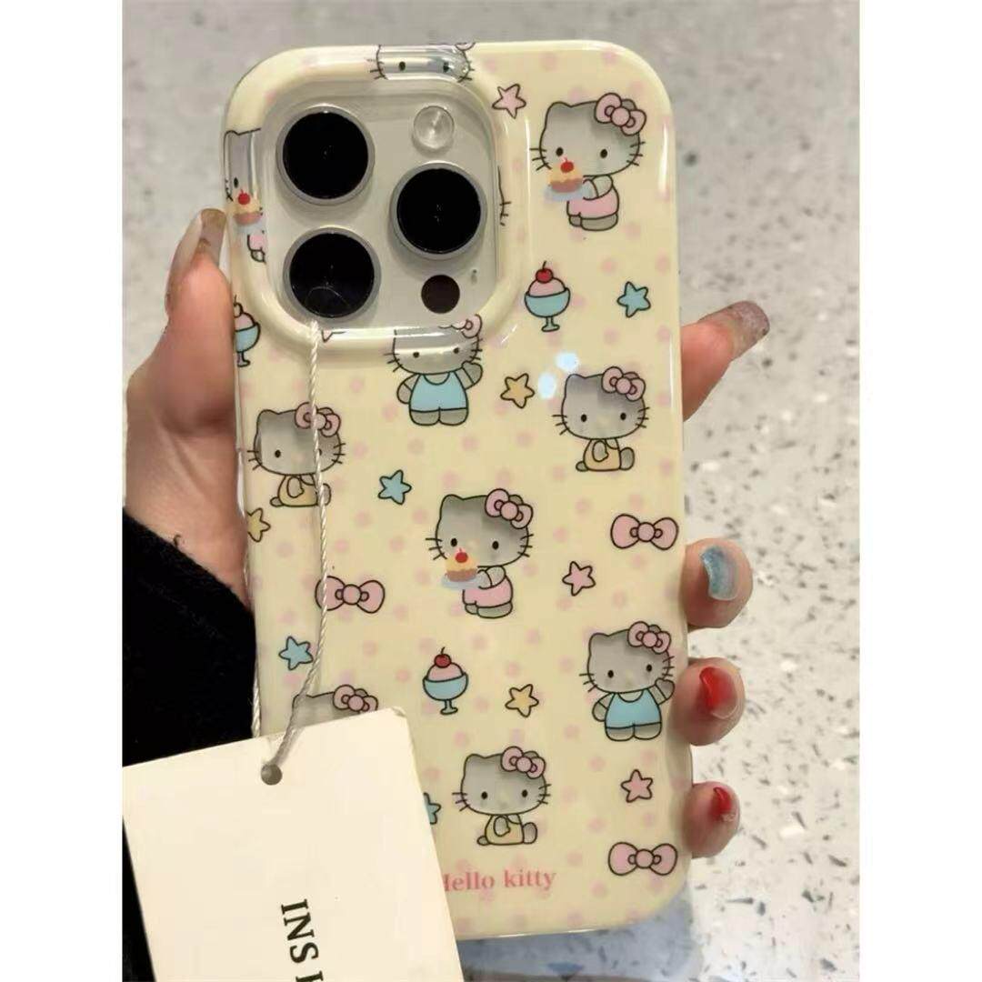 波点星星凯蒂适用于苹果17/16promax手机壳华为mate70新款pura70荣耀200小米15Pro高透vivoS19防摔oppo保护套,3C数码配件,手机保护套/壳,淘宝优惠券,粉丝福利购,淘宝优惠卷