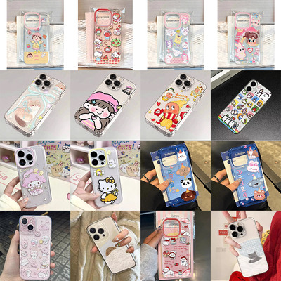 班港ins风趣味可爱卡通适用于苹果16/15promax手机壳iPhone11新款14/13pro透明软壳12少女14plus个性创意11