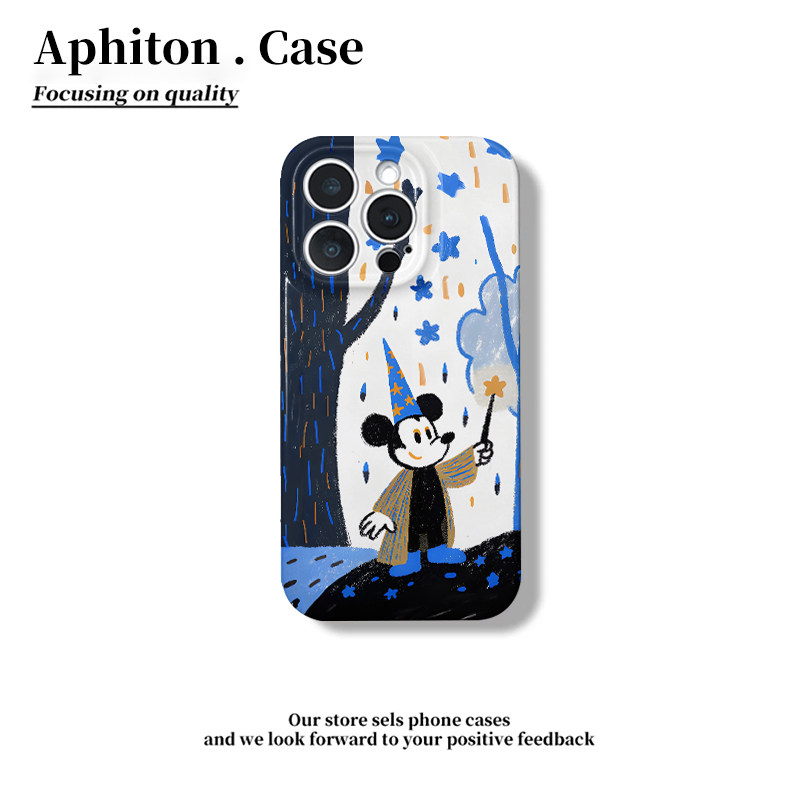 蜡笔风米奇适用于17苹果/华为/vivo/小米/oppo手机壳iPhone17pro/16菲林硬壳ip15Plus保护套Mate70小米15