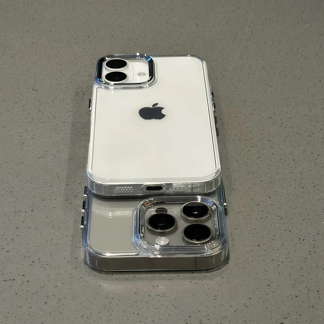韩式透明靓眼壳适用17iPhone17promax/16plus/15pro/14手机壳苹果13极简ip17AIR透明12PROMAX/11保护套15PLUS