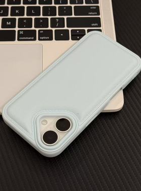 简约天蓝色适用苹果17promax/16pro/15plus/14香奈鼓包手机壳iPhone13PRO小众12promax新款11个性ip17pro防摔