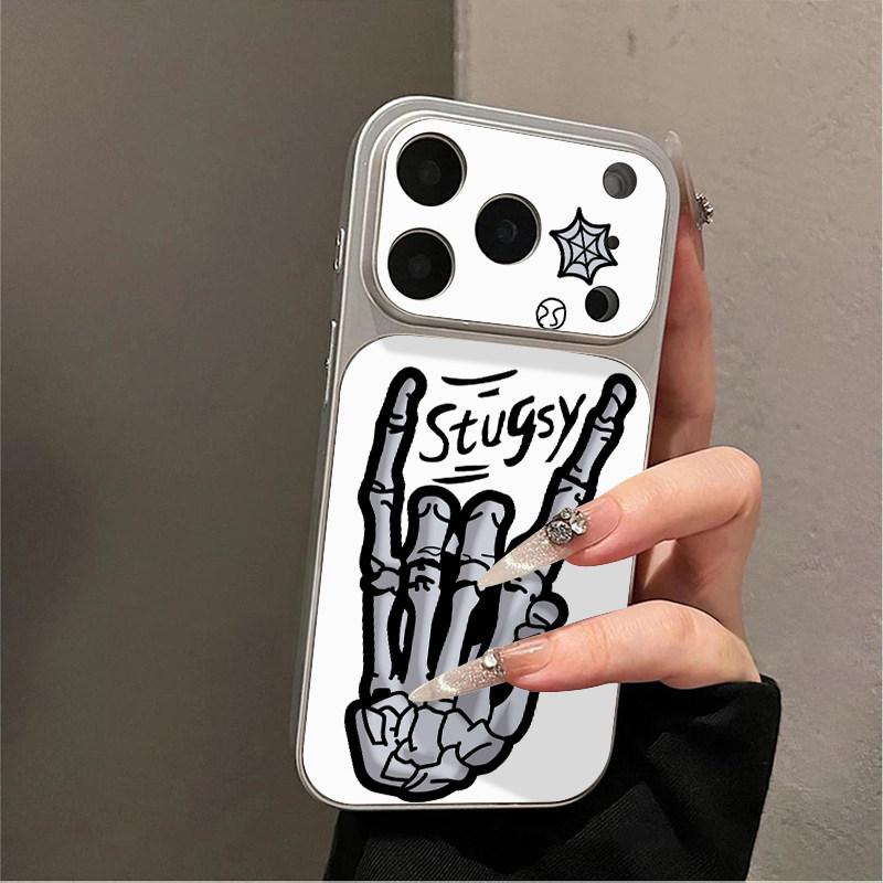 创意潮牌骷髅适用于17iPhone17promax/16Promax/15pro精孔手机壳13电镀康宁17AIR新款13PROMAX/14保护套16Pro