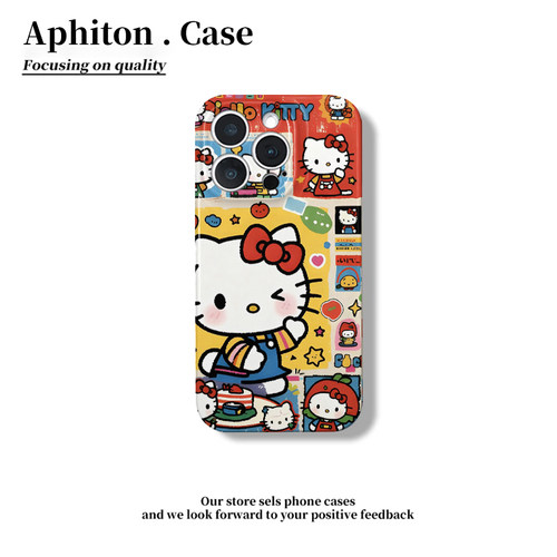 甜美蛋糕kitty适用于苹果17/16promax手机壳iPhone15/14/13/12菲林硬壳P60华为mate70荣耀300vivo小米15oppo