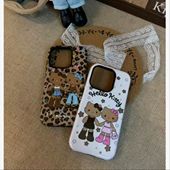 华为 16promax卡通ip15 小米 辣妹黑皮Kitty适用于17苹果 vivo oppo菲林二合一手机壳iPhone17 13硬套12