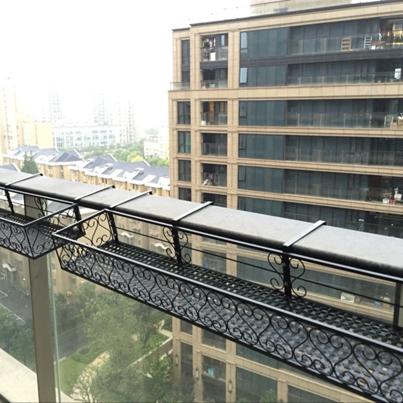 欧式铁艺多层挂式吊兰绿萝多肉阳台栏杆悬挂花盆架客厅壁挂花架子