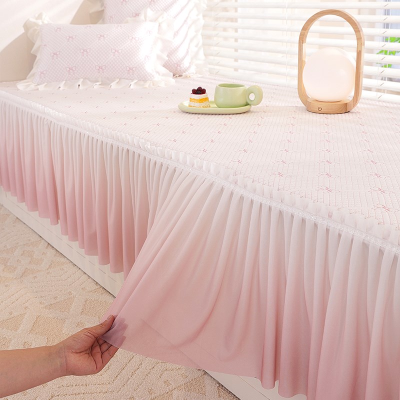 四季款凉豆豆窗台垫阳台垫子公主风蕾丝防滑飘窗垫子四季飘窗套罩