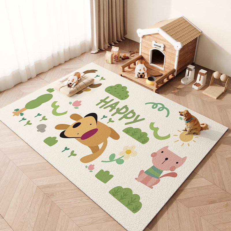 宠物专用地垫pvc养狗免洗可擦防水防污狗狗围栏防滑耐脏耐磨地