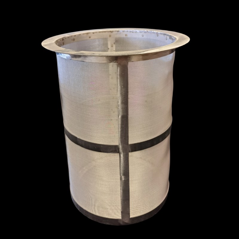 304不锈钢编织网过滤网筒牛奶豆浆高密度过滤网桶316L管道过滤网