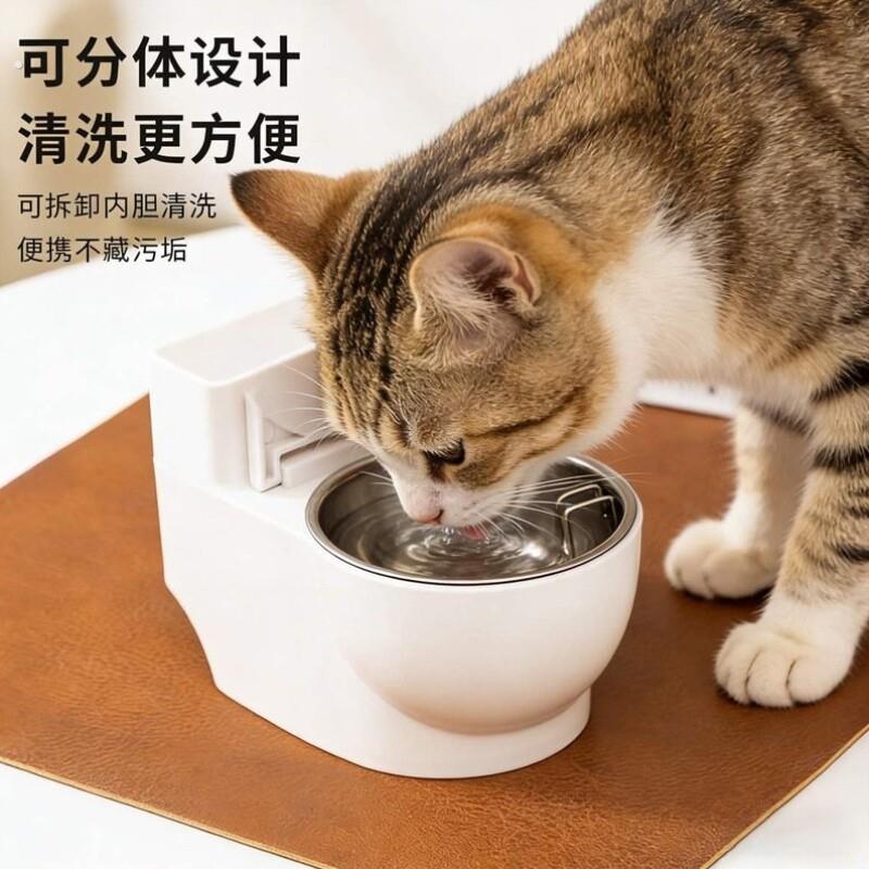 猫咪狗狗马桶饮水器宠物饮水器猫咪狗狗饮水碗马桶猫碗狗碗