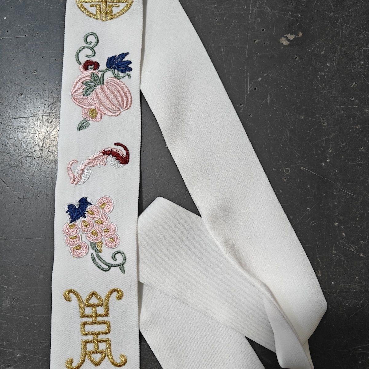 龙华刺绣现货复古贵妃服混搭格格领巾