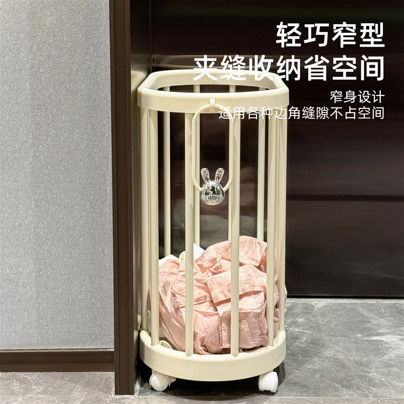 瑜伽垫收纳筐家用带轮子可移动健身器材收纳框运动工W具整理置物