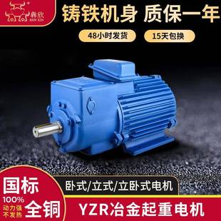 厂家直供6极YZR180L冶金起重电动机1.5 75w单双出轴电机现货