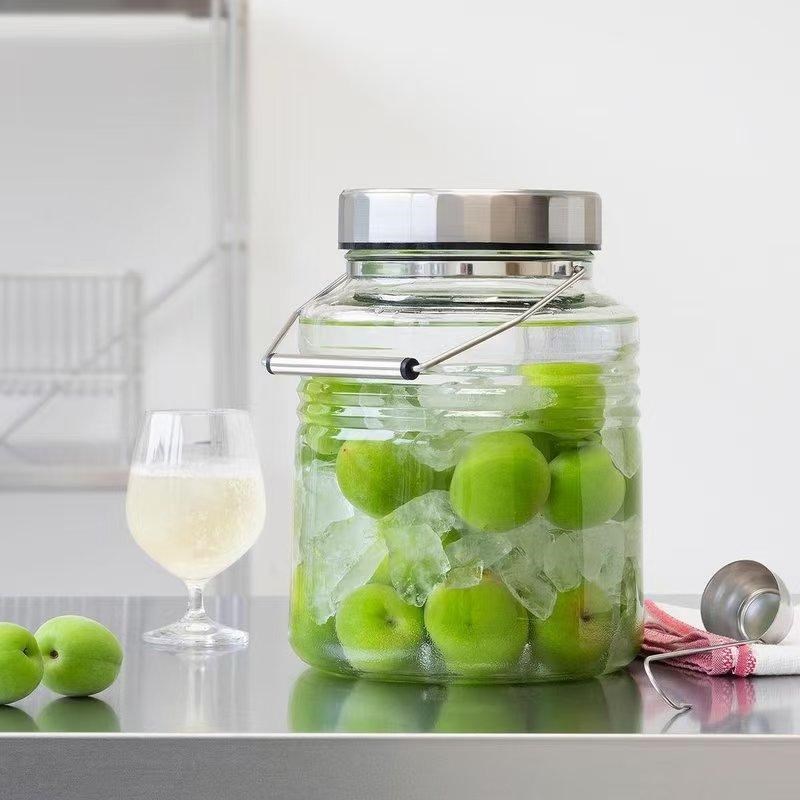 aderia进口玻璃泡酒瓶粮食罐咖啡豆粉收纳罐密封玻璃瓶腌菜罐