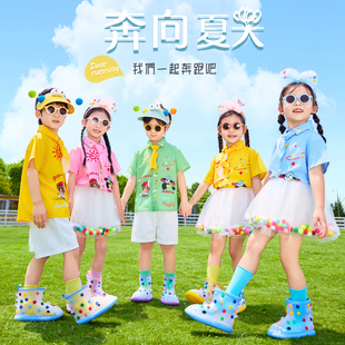 六一儿童表演服幼儿园毕业照服装蓬蓬裙小学生运动会啦啦队演出服