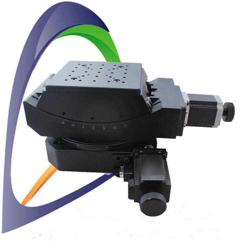 NT204WA精密电动旋转俯仰相机台二维旋转台光学角位云台回转台