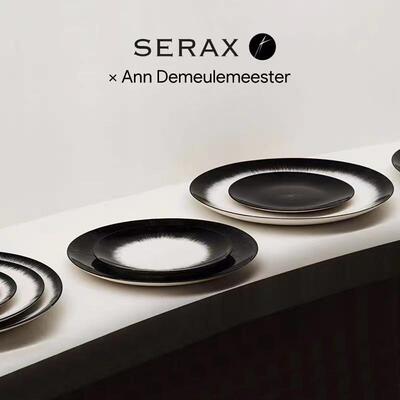比利时Serax Ann Demeulemeester暗黑餐具盘子 西餐盘水果点心盘