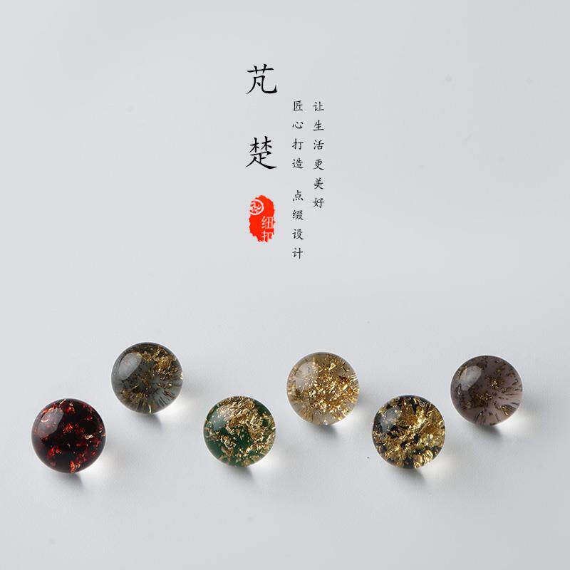 芃楚高端金箔透明钮扣 精致时尚开 衫衬衫旗袍扣洋装新中式扣子图片