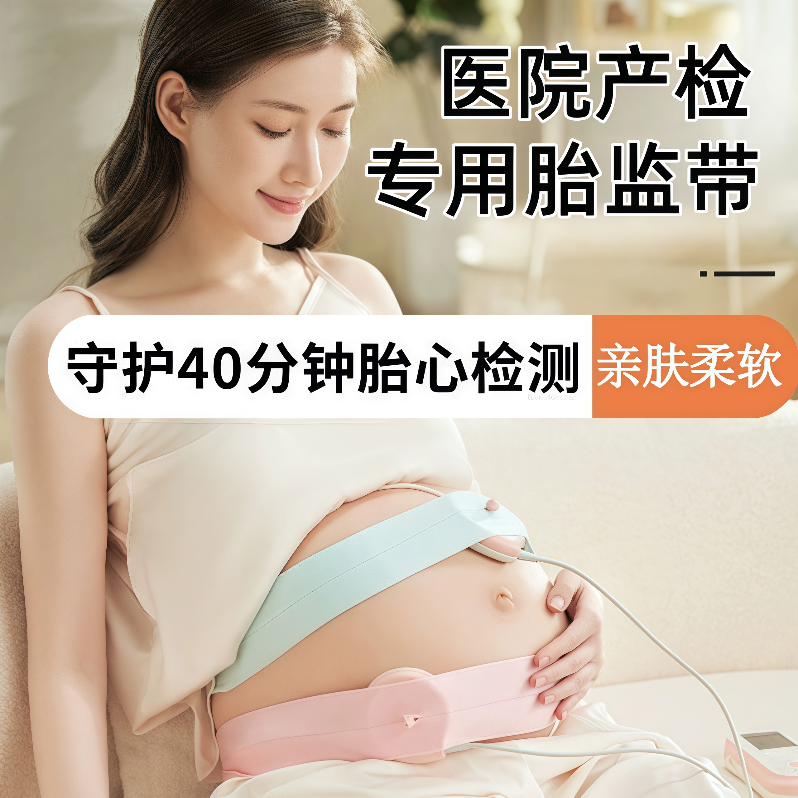 胎监带胎心监护带医院通用型产检监护绑带孕妇监测带加长加宽