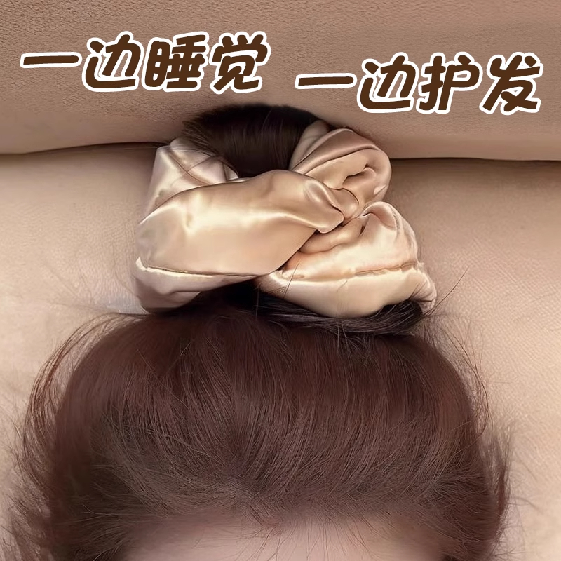 新款大肠发圈丸子头皮筋头饰睡觉