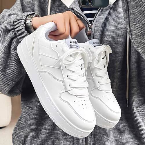小白鞋男款夏季潮流透气学生防滑白鞋高级感白色板鞋运动休闲男鞋