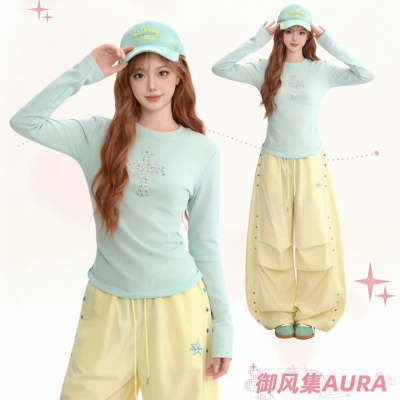 AURAY2K十字架长袖T恤套装
