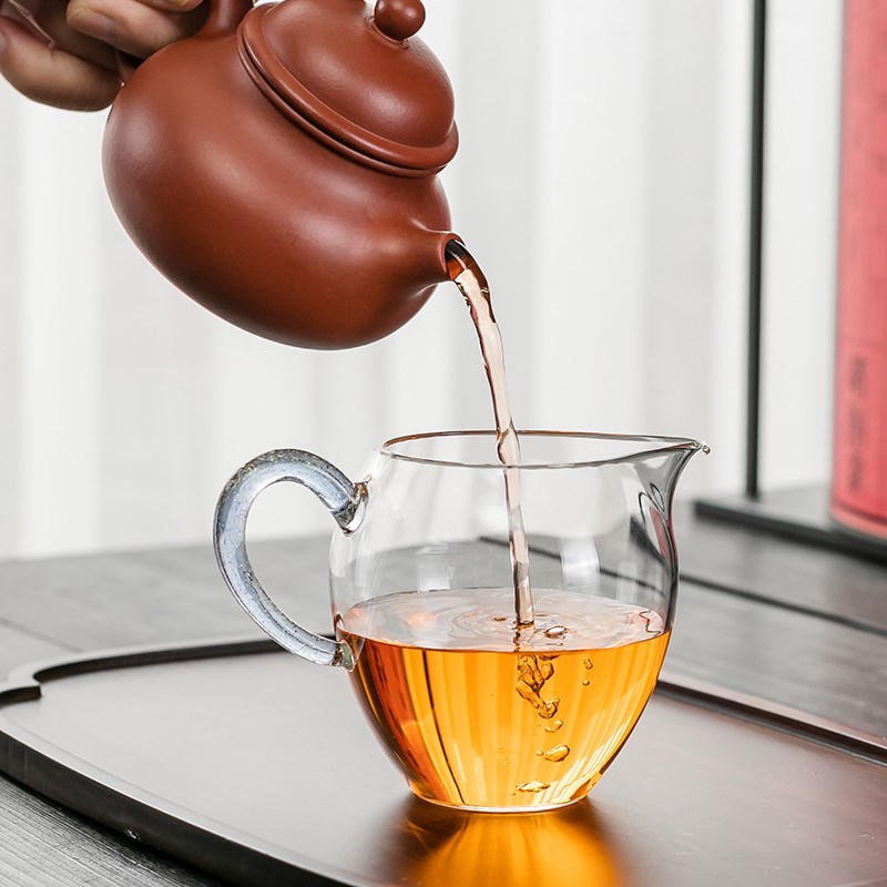 日式公道杯经典小号公杯耐热玻璃匀杯茶海高S级分茶器茶道配件