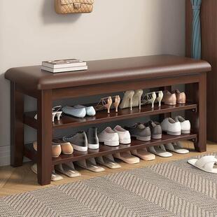 香港包邮全实木换鞋凳门口家用坐凳一体入户可坐式极窄进门长条鞋