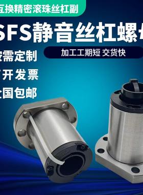 静音型精密滚珠丝杠螺母大导程SFS1616 2510 3220 4010 4020 5020