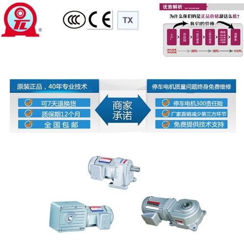 台湾东力电机TL4060-0400-160S3-M7-TR东历三相轴上型400W马达