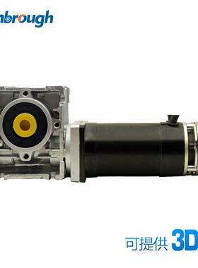 57蜗轮减速刹车无刷电机131WDC24V3000RPM速比5-80