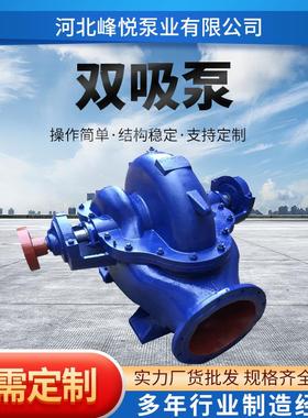 10Sh-9双吸泵SH中开泵蜗壳大口径矿山排水增压卧式清水循环双吸泵