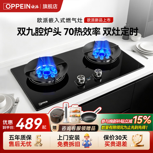 欧派家用燃气灶5.2KW火力猛火灶