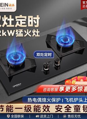 欧派OPPEIN家用燃气灶具天然气定时炉具液化气纯铜火盖智能煤111